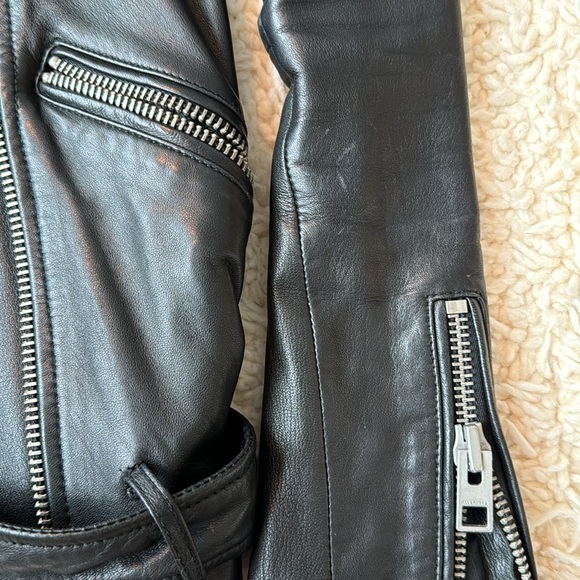 All Saints Balfern Leather Jacket - Picture 7 of 7